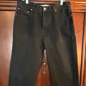 Vintage Levi’s 550 Relaxed Fit Men's Denim Black Jeans Sz 36x36